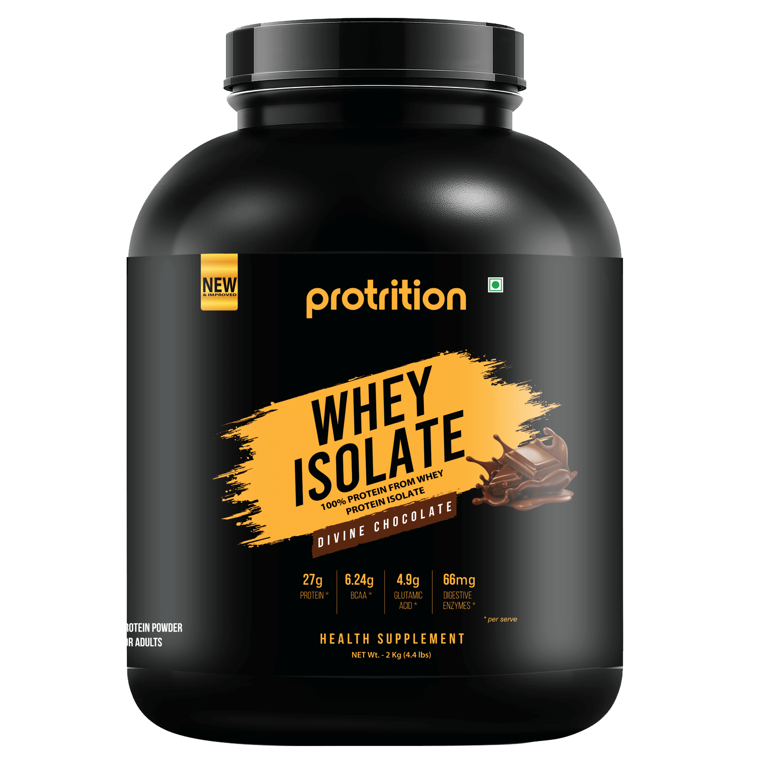 Protrition Whey Isolate, 2Kg, Divine Chocolate