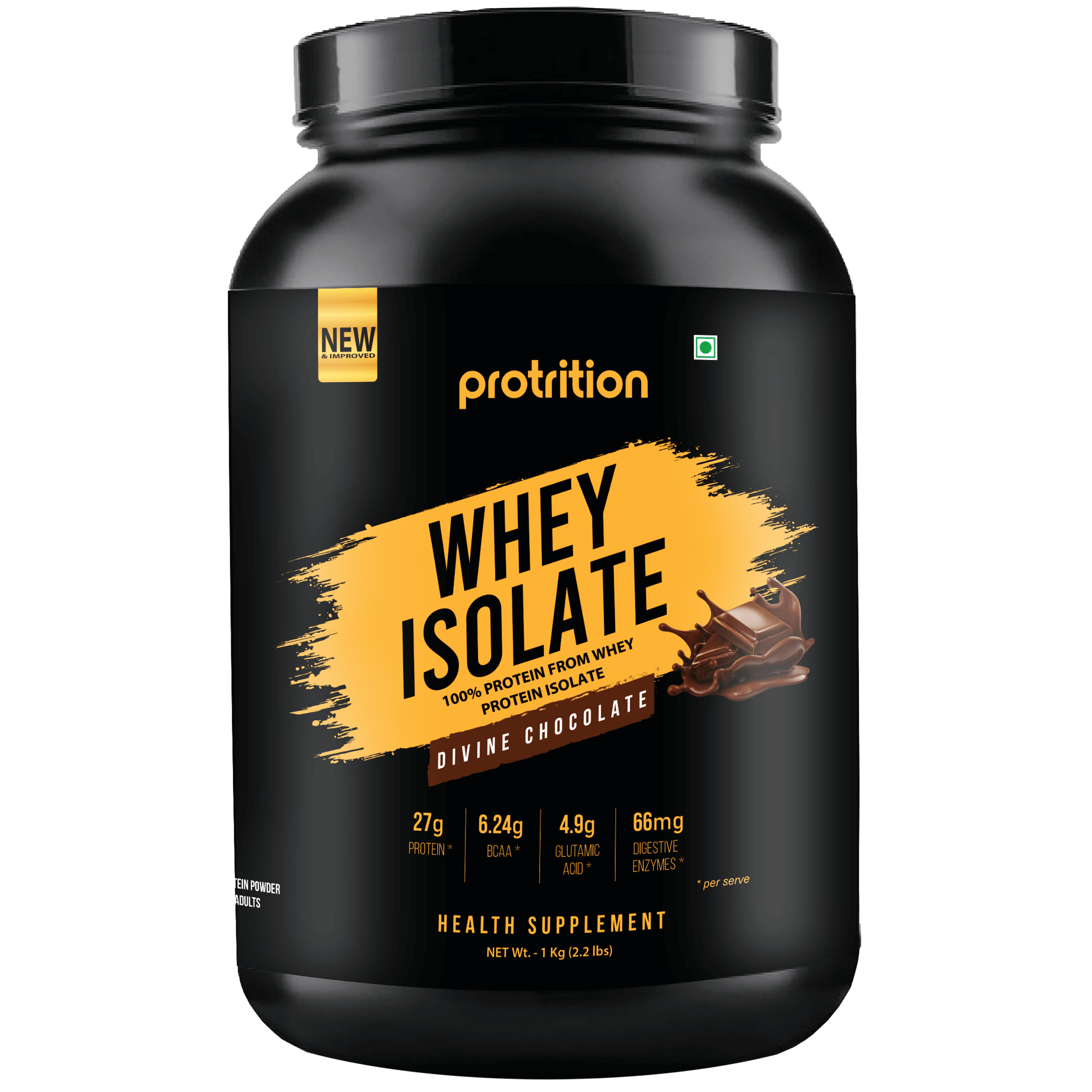Protrition Whey Isolate, 1Kg, Divine Chocolate
