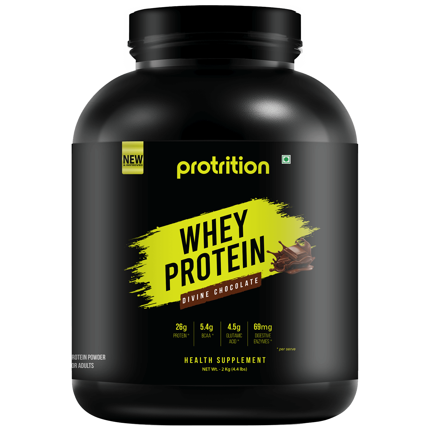 Protrition Whey Protein, 2Kg, Divine Chocolate