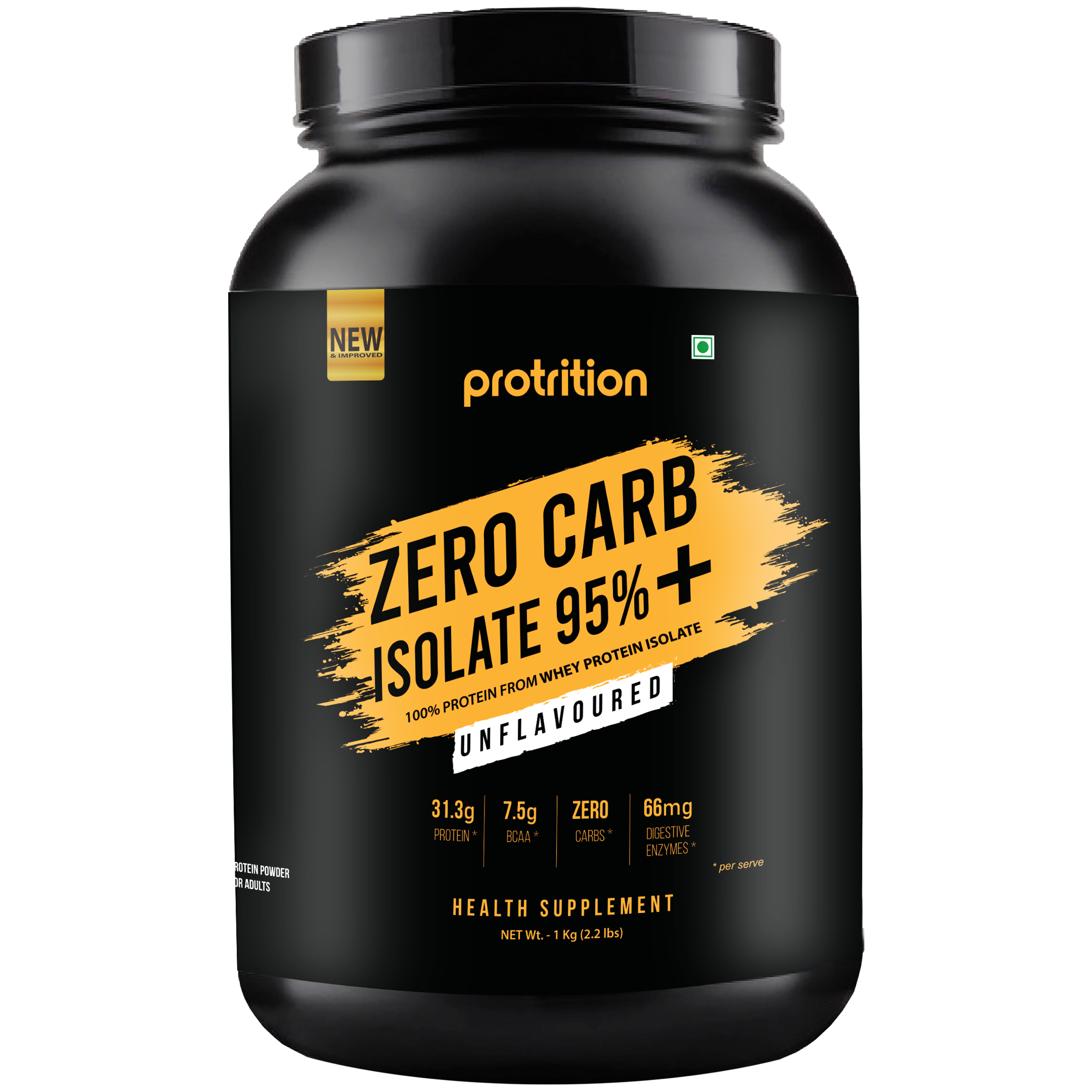 Protrition Zero Carb Isolate 95%, 1Kg, Unflavoured